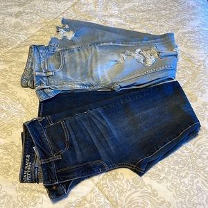 American eagle outfitters size 4 short super stretch jeans